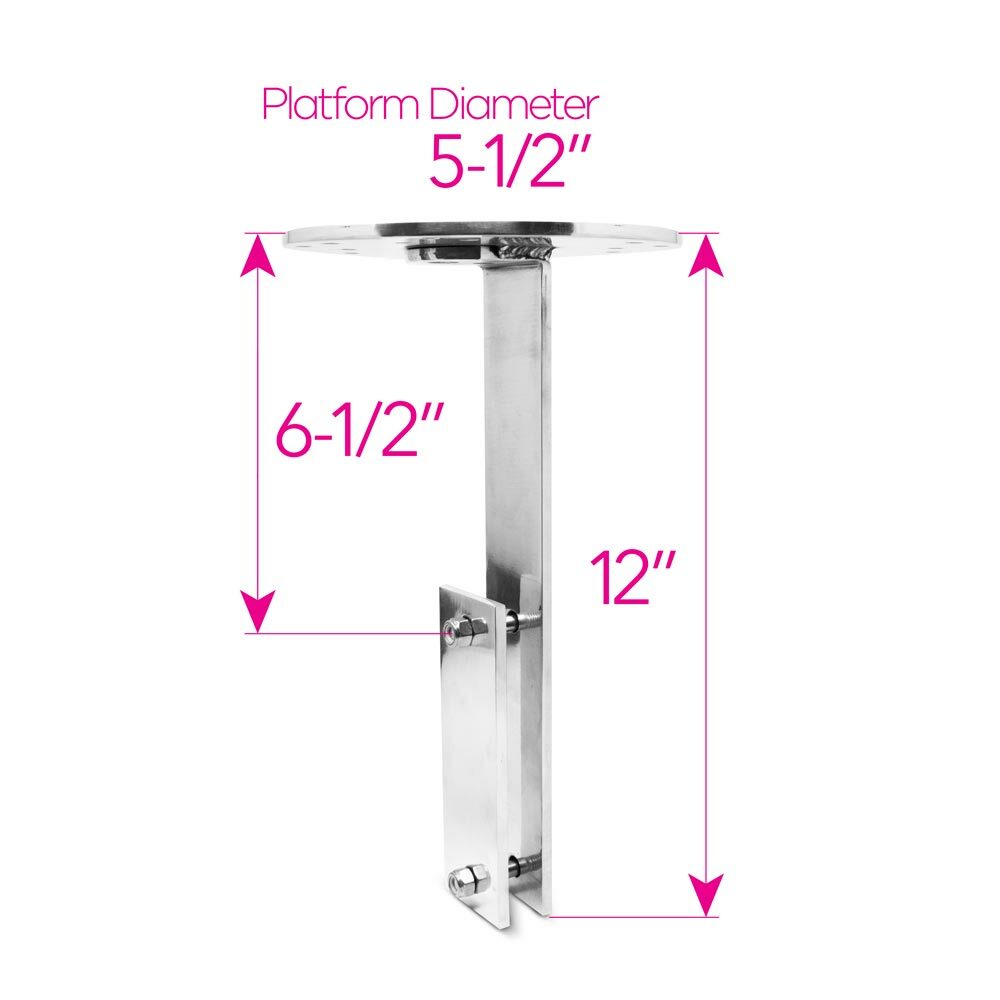 Aluminum Warning Light Mounting Bracket For Flatbed Trailers Oversize Loads