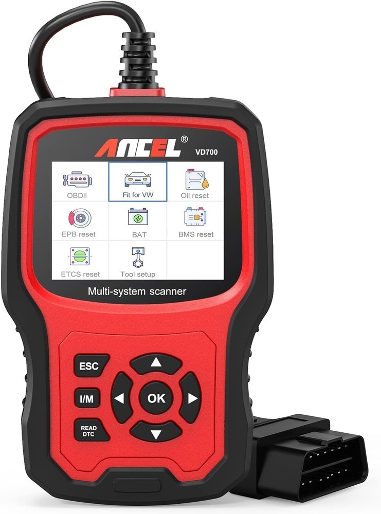 ANCEL ABS SRS EPB Oil OBD2 Scanner Diagnostic Tool Car Code Reader Fit For VW