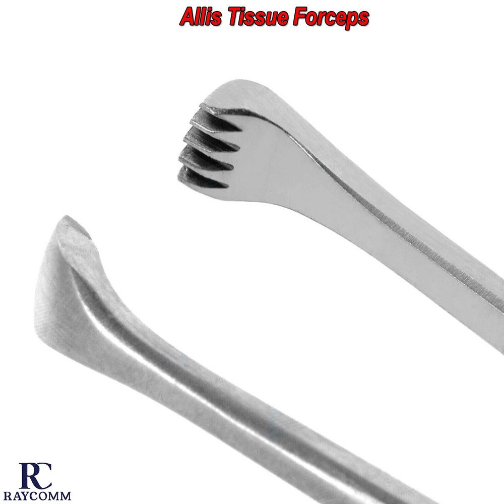 Grasping Allis Tissue Forceps Dental Clamps Surgical Veterinary Instruments CE
