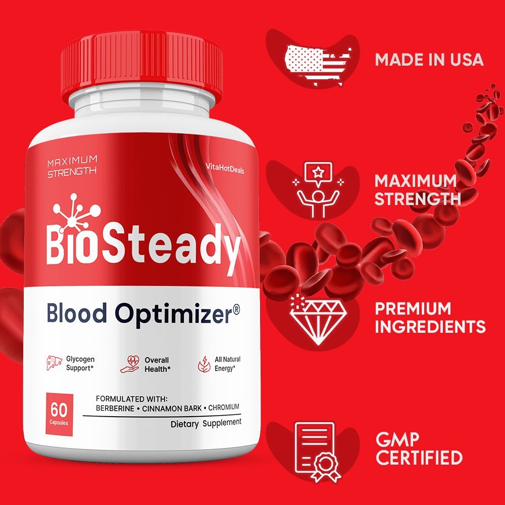 Bio Steady Capsules, Max Strength Formula, BioSteady Supplement (3 pack)