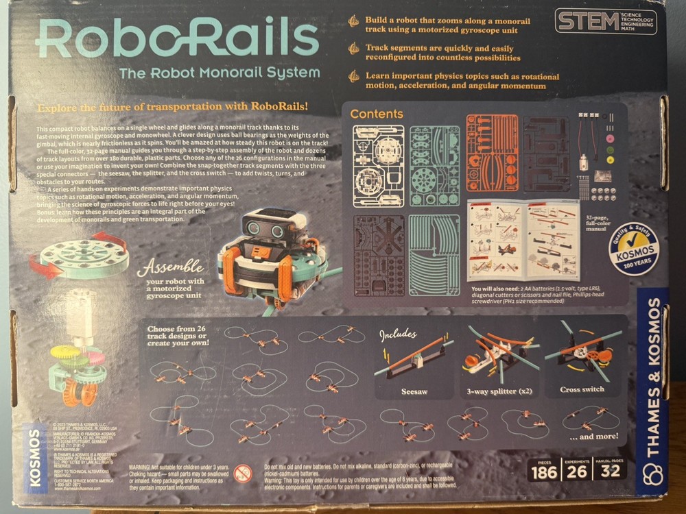RoboRails The Robot Monorail System NEW Open Box