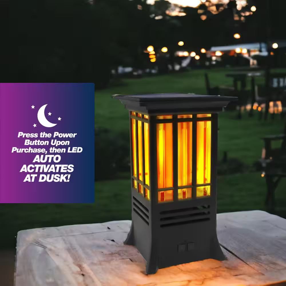 Solar Flame Effect Tabletop Outdoor Mosquito Repellent