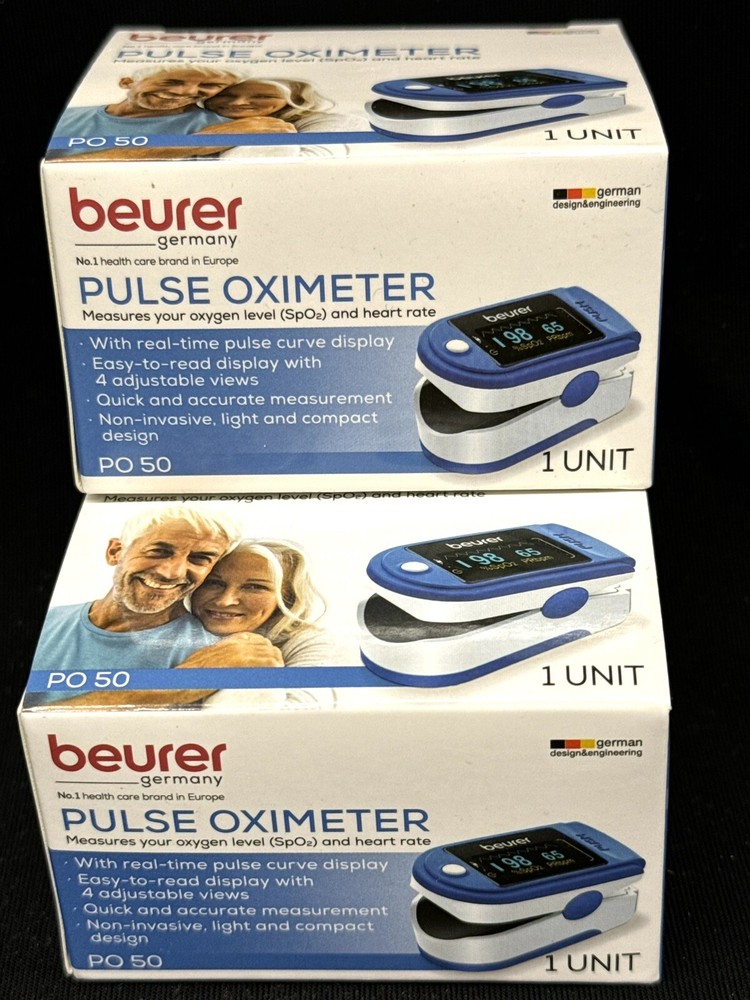 beurer pulse oximeter 2 units