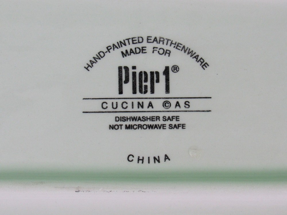 Pier 1 Cucina Antipasto Rectangular Serving Tray 18x10in Discontinued