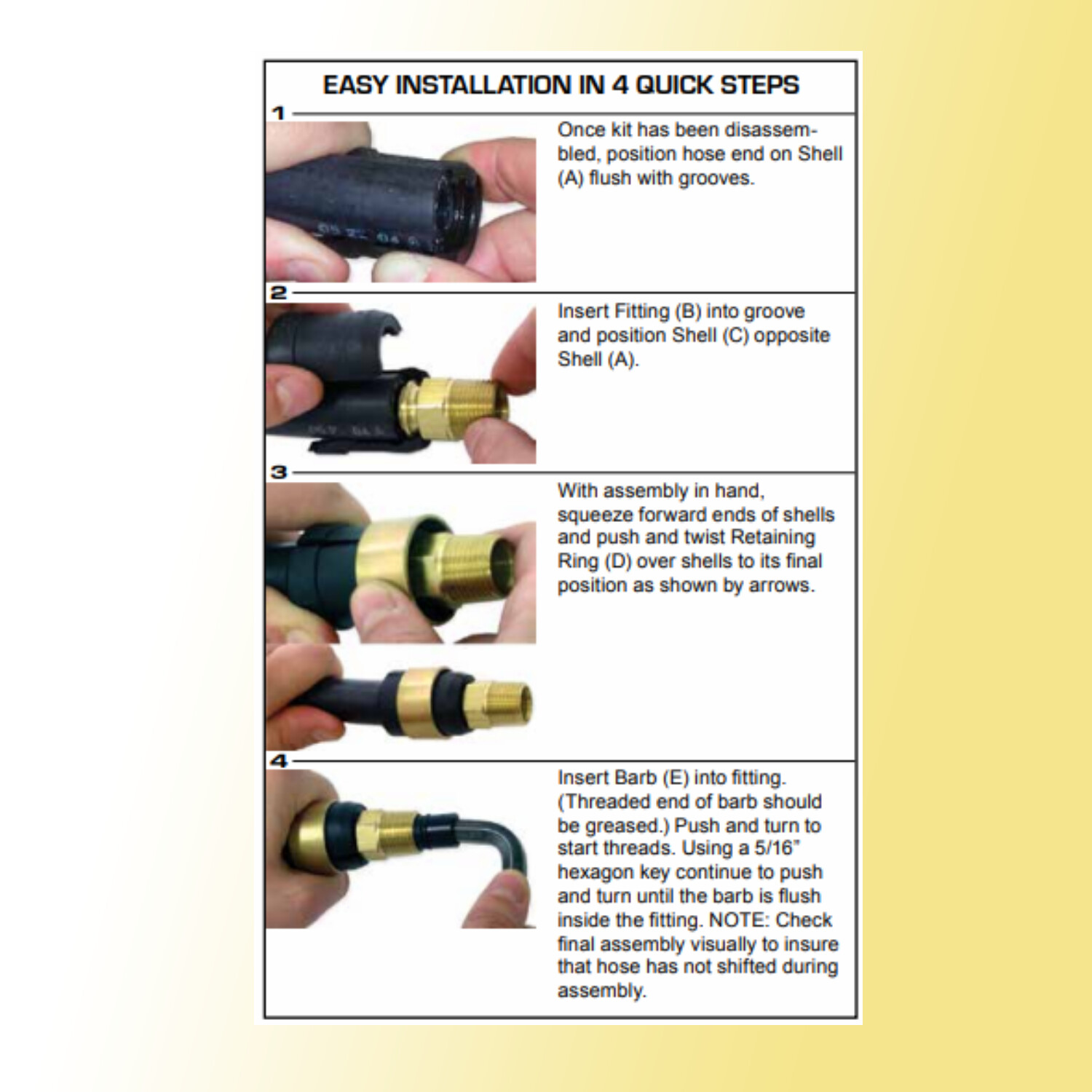 20 PCS air hose repair kit (1/2" NPT)