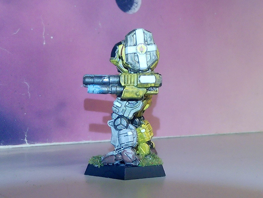 BATTLETECH TEMPLAR MECH [DAVION DAWN GUARD] (CATALYST, PLASTIC, PAINTED)