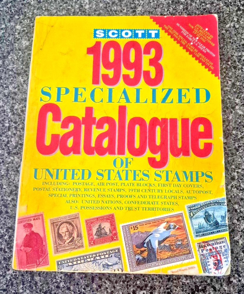 1993 SCOTT SPECIALIZED CATALOGUE OF US STAMPS