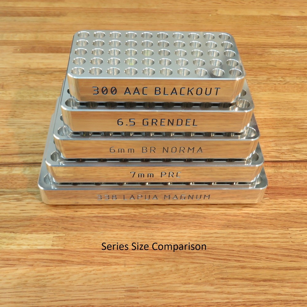 300 Whisper - Precision Loading Block - 1" Thick Billet Aluminum (50)