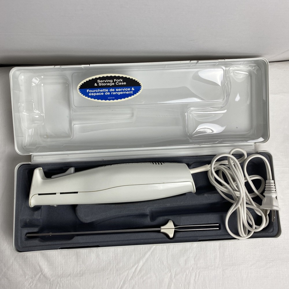 Hamilton Beach Electric Carving Knife Missing Fork, With Storage Case Working