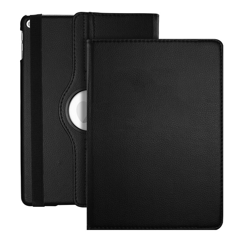 For iPad Air 2 Case Leather Shockproof 360 Rotating Cover/Screen Protector
