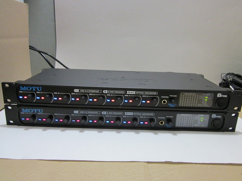 Motu 8Pre USB Eight Mic Preamps Audio Interface