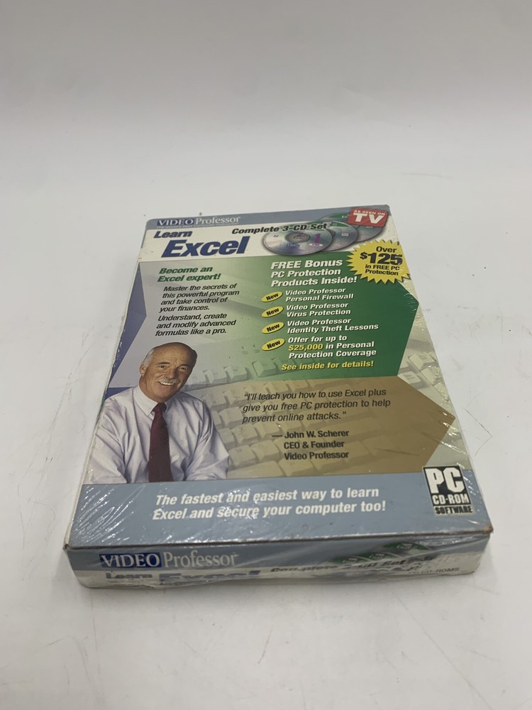VIDEO PROFESSOR LEARN WORD PC CD-ROM BRAND NEW SEALED #A1