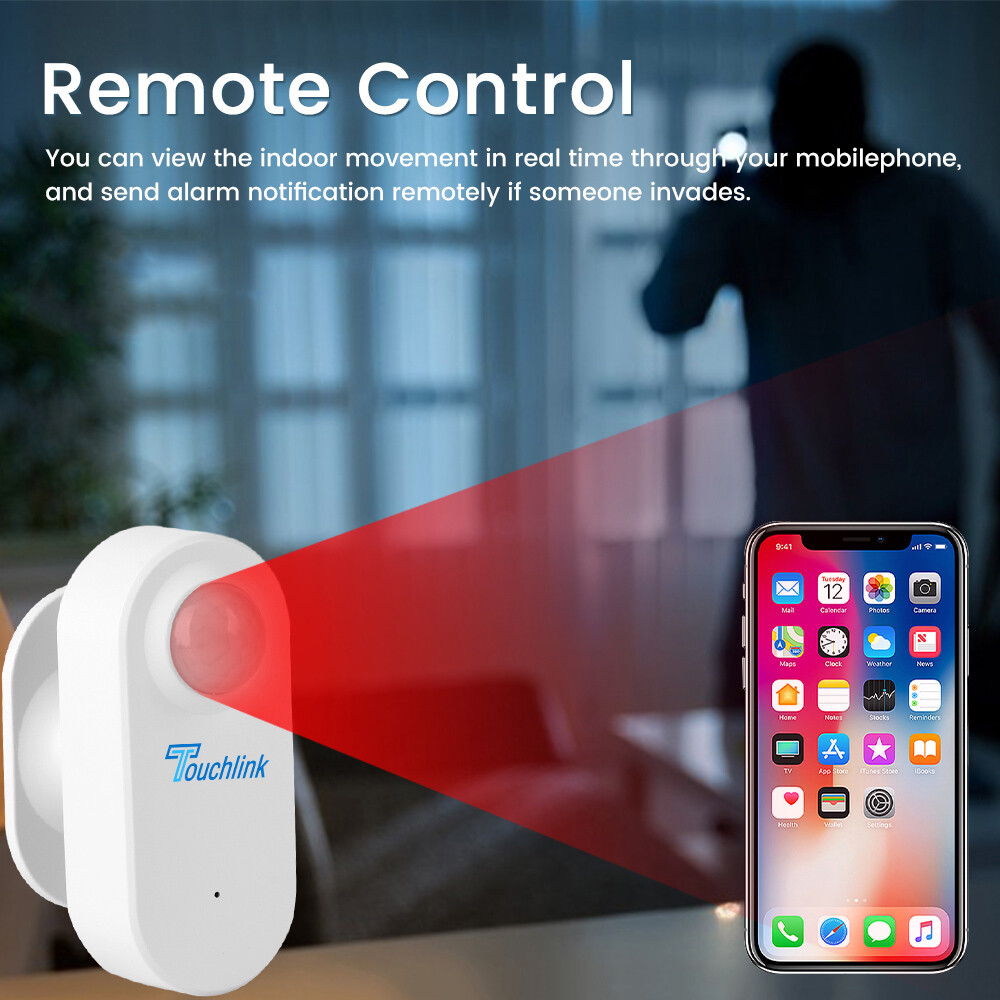 Touchlink Tuya Zigbee Smart PIR+ Light Sensor Human Motion Infrared Sensor