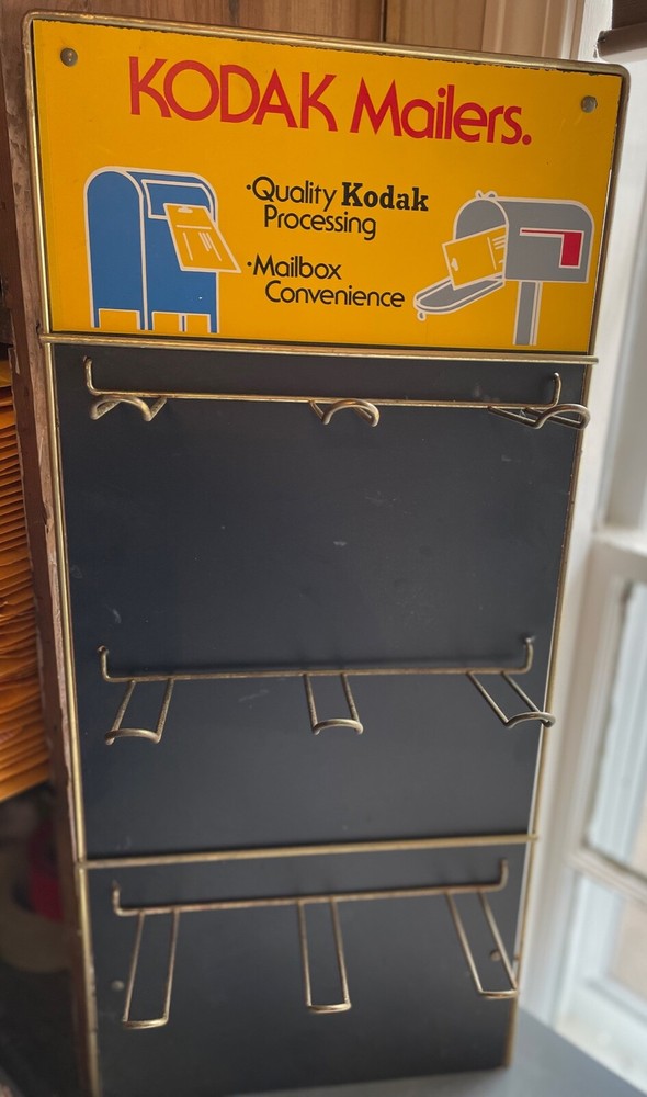 Kodak Mailers Camera Store Display wall rack