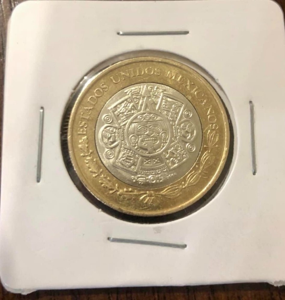 mexico 10 pesos ERROR bimetal 1 pc ONE PCS