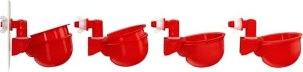 DIY Waterer Kit - Auto-Fill Cups with Inserts - Great for Chickens, Ducks,
