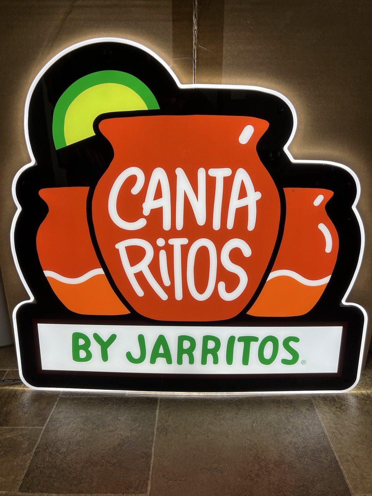 Jarritos Mexican Soda Beverage Canta Ritos Light Up LED Sign Game Room Bar NEW