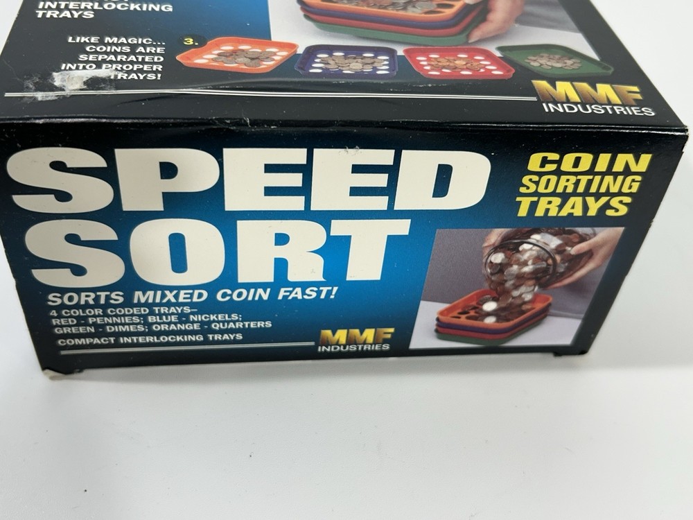 Coin Sort Junior Speed Coin Sorting Trays Set Change Counter