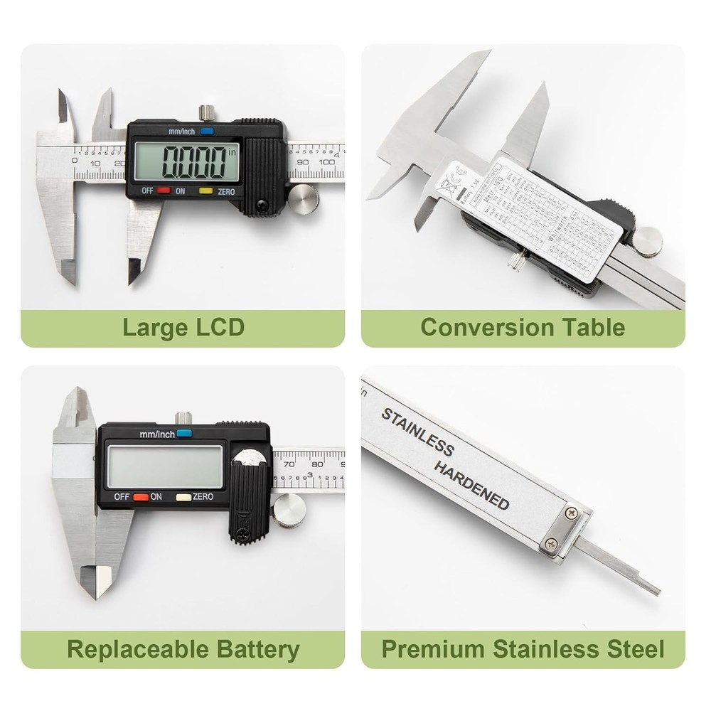 Digital Caliper 0-8" for High Precision Measurements in DIY Projects
