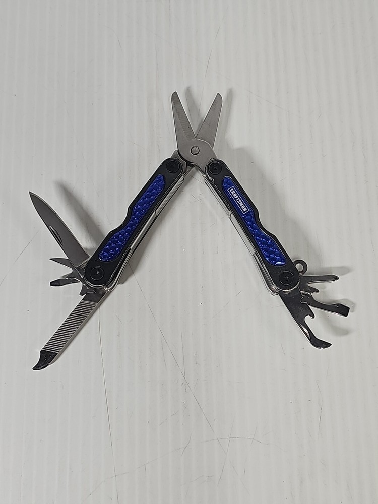 Craftsman Blue Mini Multi Tool Keychain 2.5in