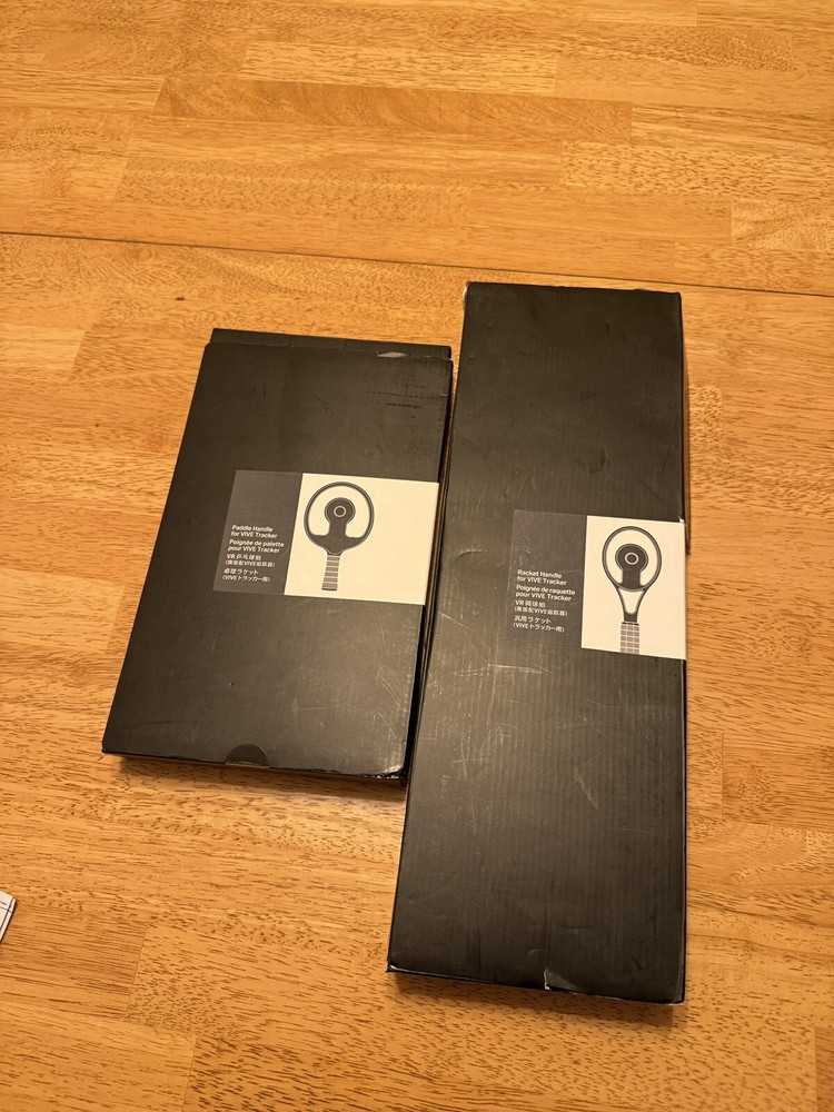 Paddle & Racket Combo Set for VIVE Tracker - Open Box Tennis Ping Pong