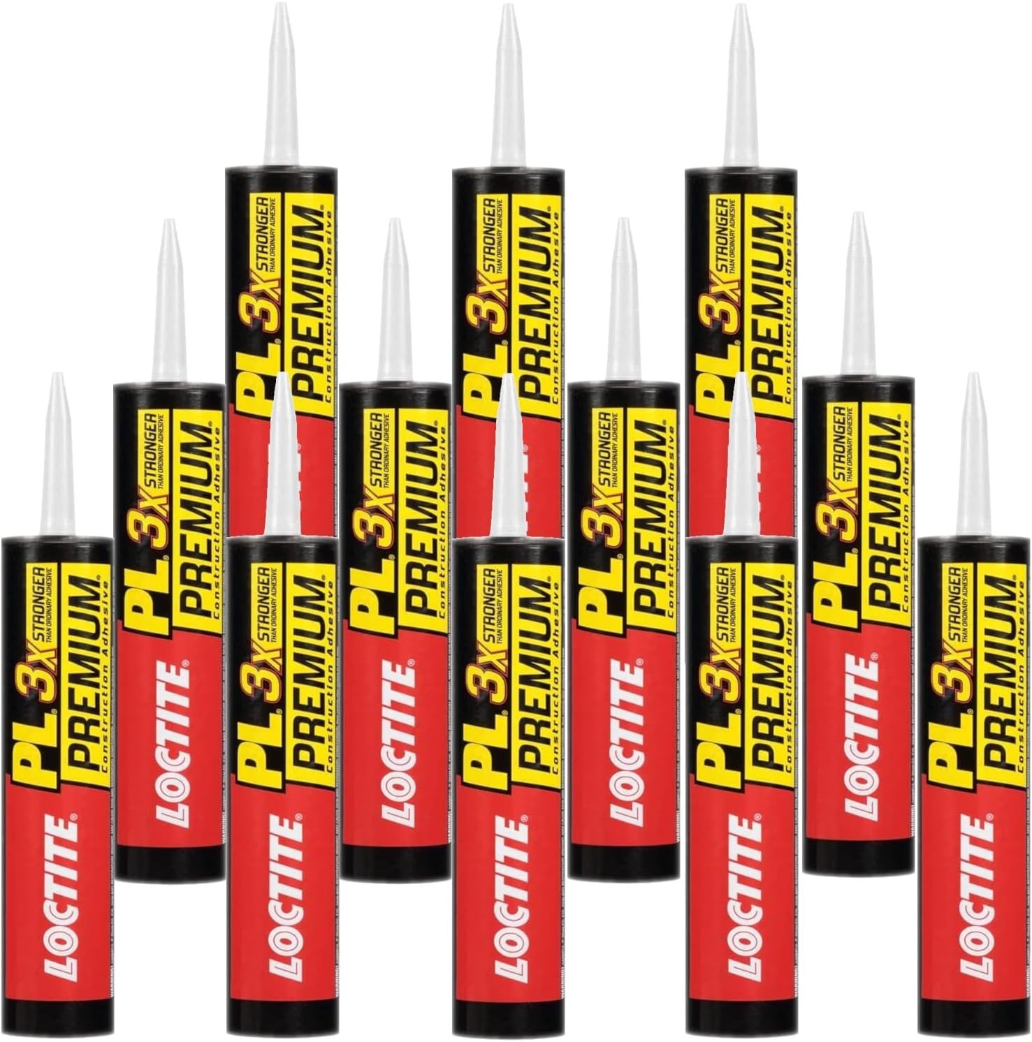 LOCTITE PL Premium 10 Oz. Polyurethane Construction Adhesive 1390595 Pack of 12