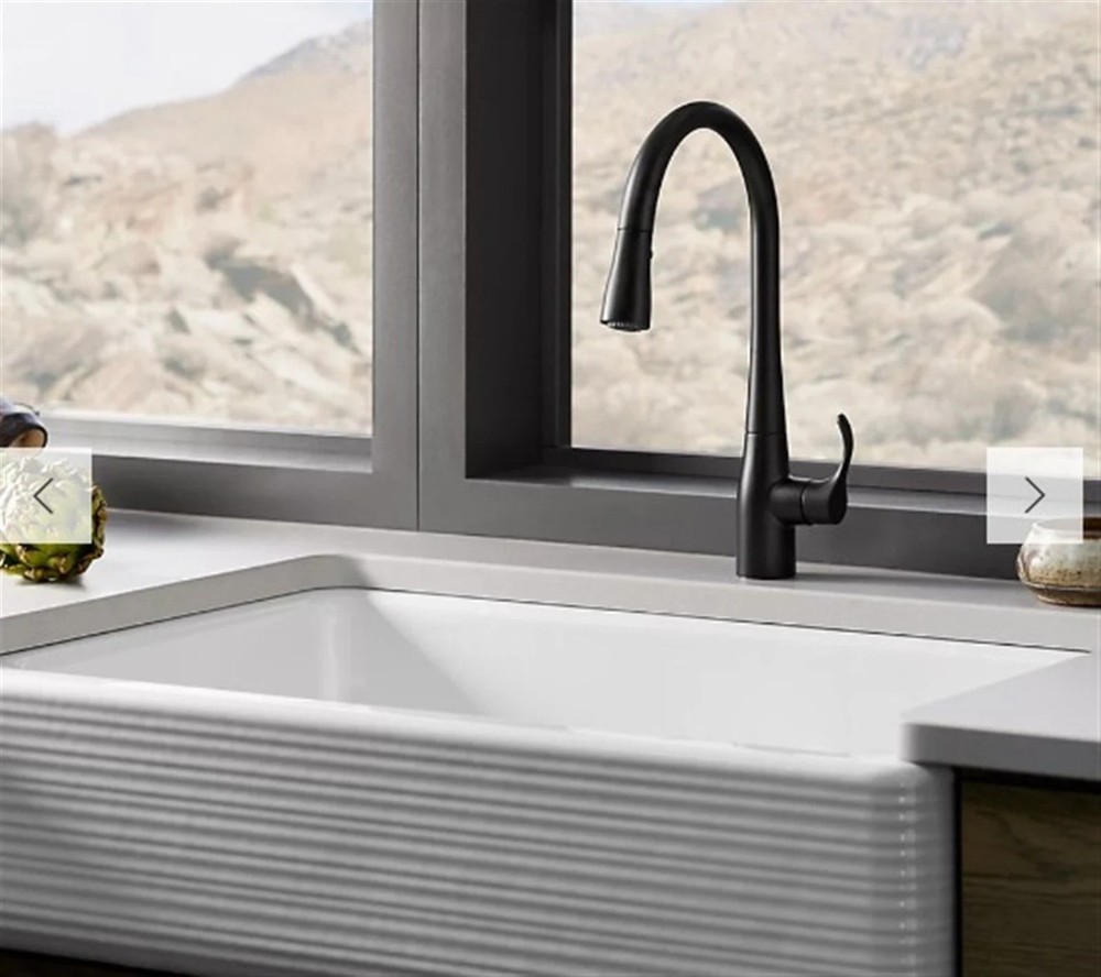 Kohler Simplice Pull Down Kitchen Faucet Matte Black 596-BL