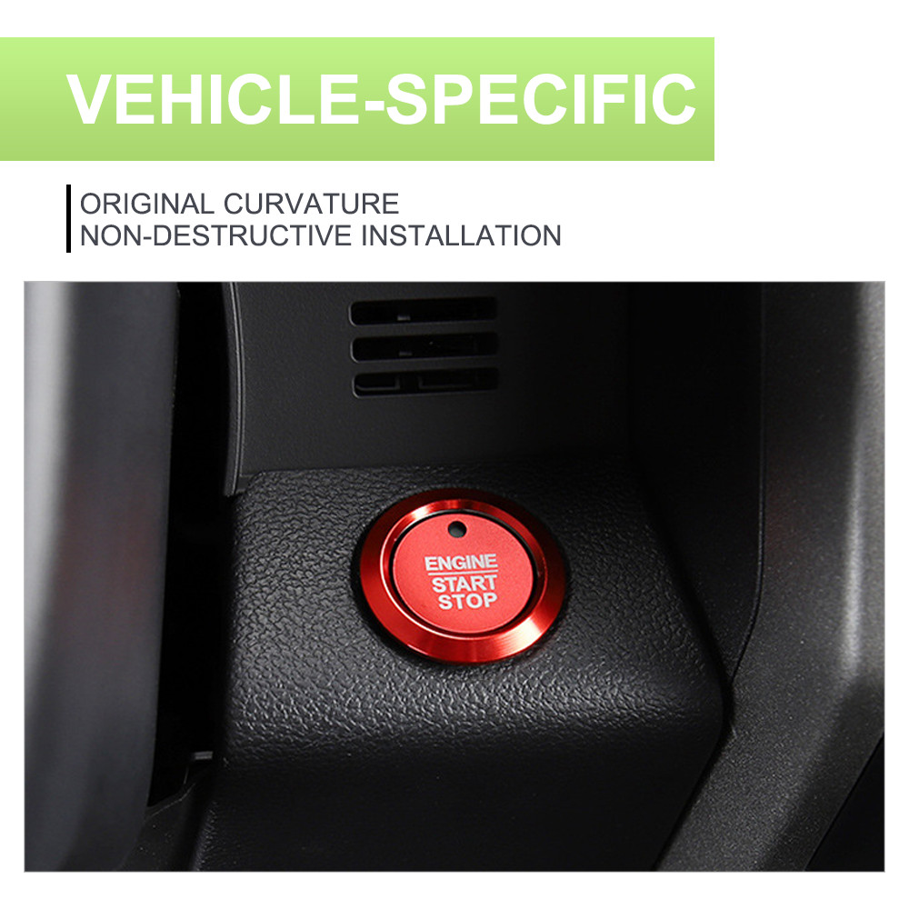 Red Keyless Engine Push Start Button Surrounding Ring Fit For Ford F150 Raptor..