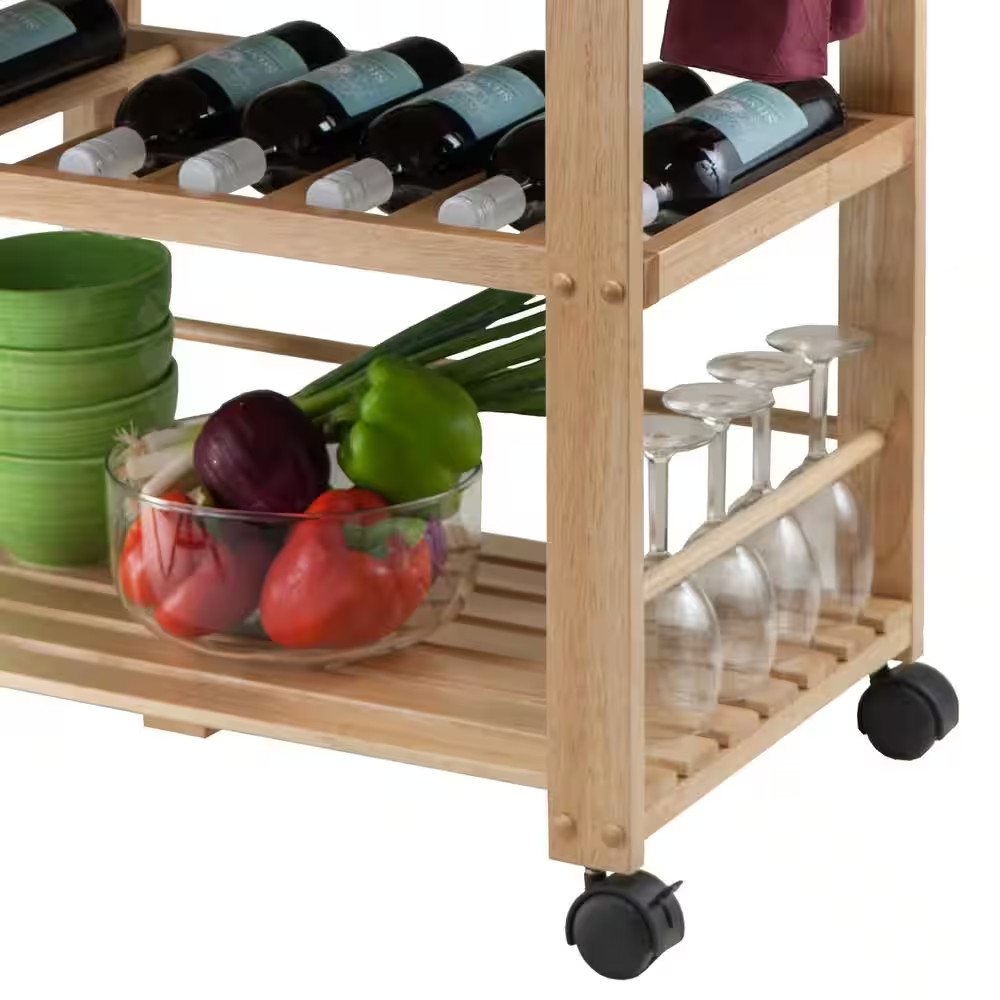 Finland Natural Kitchen Cart