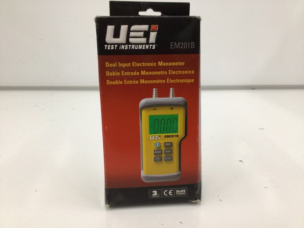 UEi Test Instruments EM201B Dual Input Differential Manometer