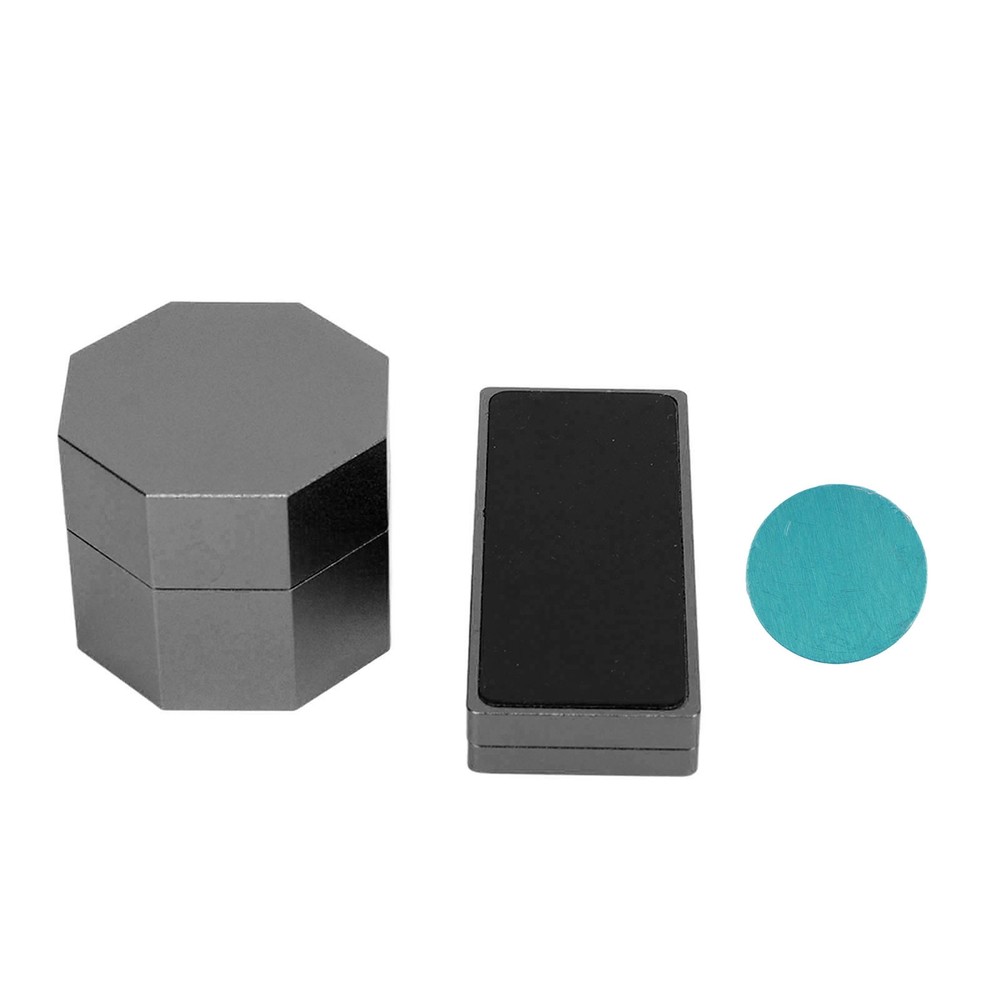(Black)Billiards Octagonal Chalk Case Set Magnetic Billiard Chalk Box CH