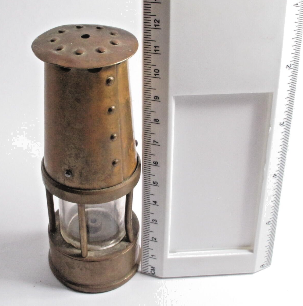 Antique Vintage Miniature Protector Mining Lamp Eccles