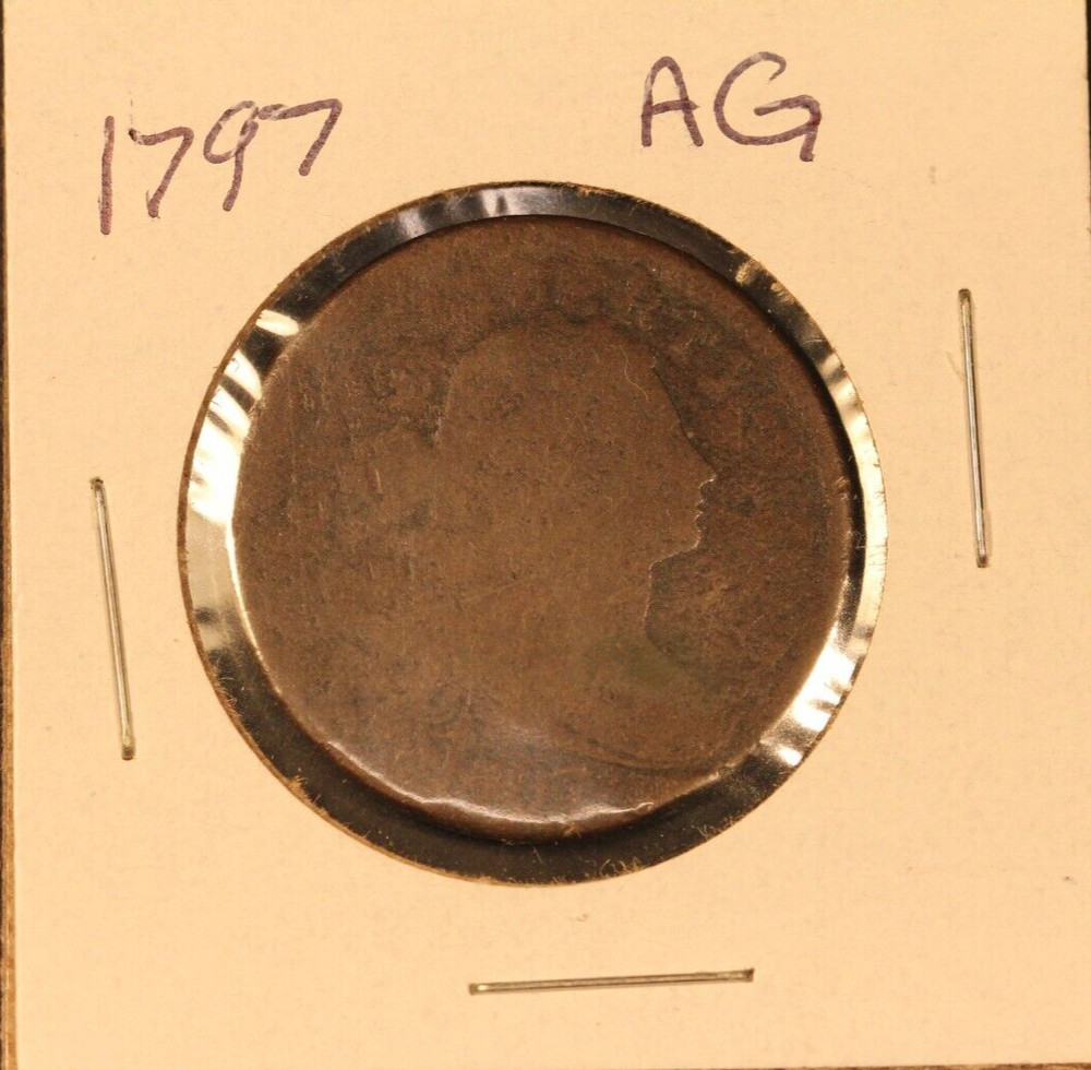 1797 DRAPED BUST / ABOUT GOOD / LARGE CENT U.S.