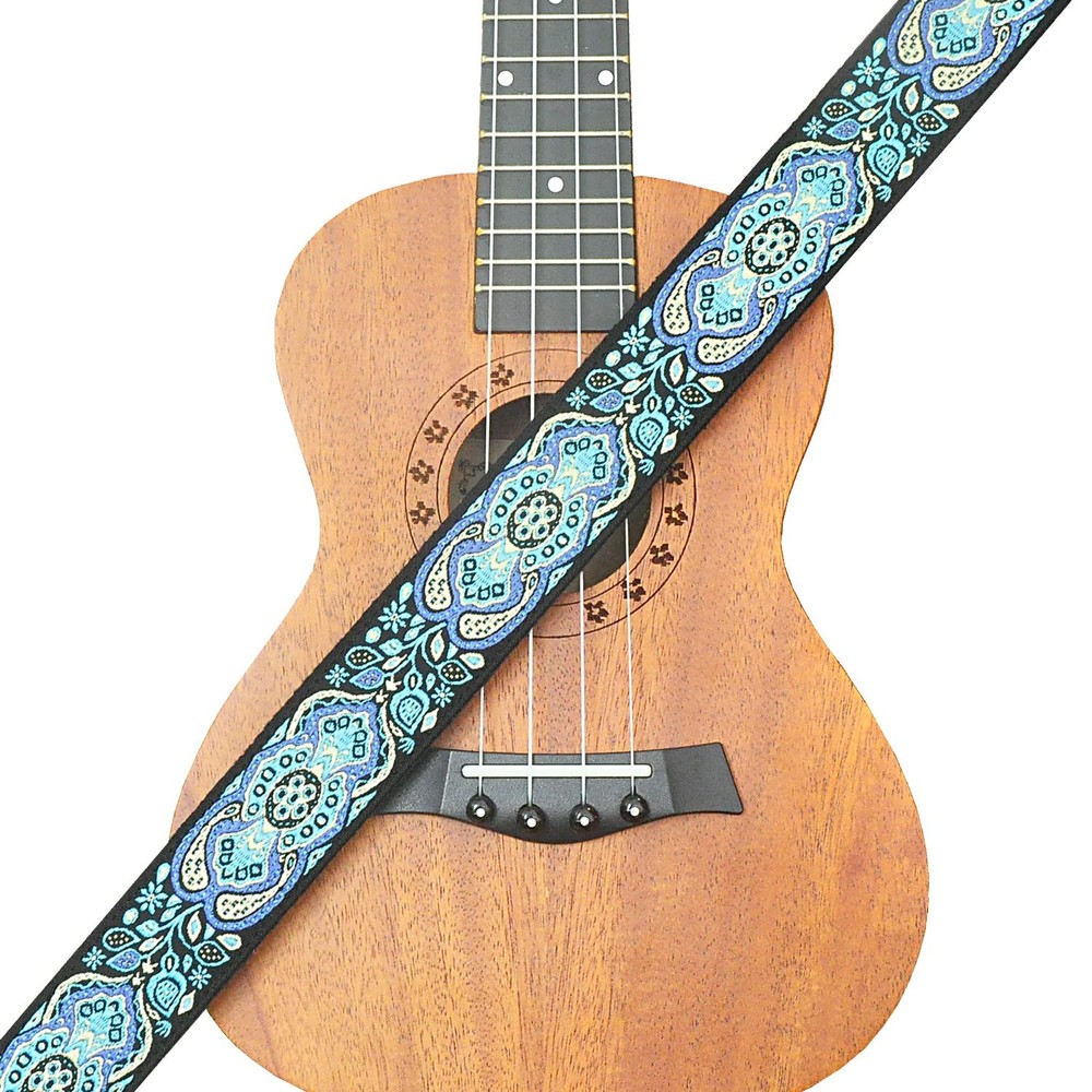 Farcaya Ukulele Strap Jacquard Flower for Soprano Medium, Magic