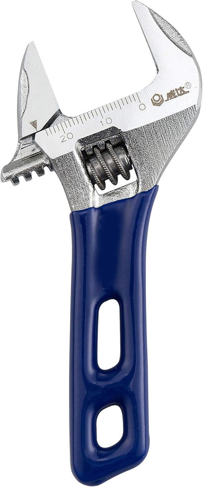 Stubby Adjustable Wrench with Wide Opening,Mini Adjustable Wrench Spanner with S