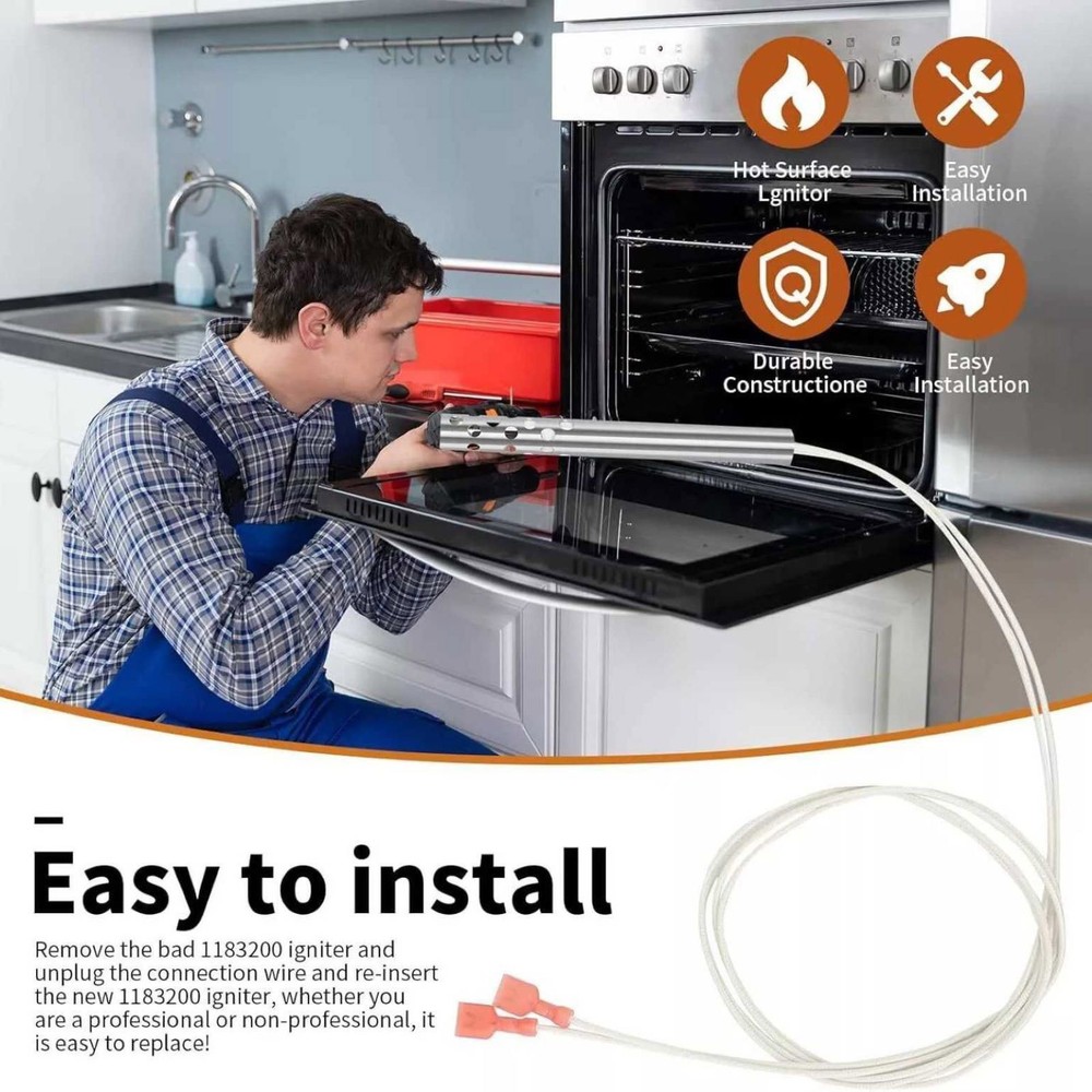 Long-Lasting For Southbend Range Models 1183200 Ignitor Hot Surface Replacement