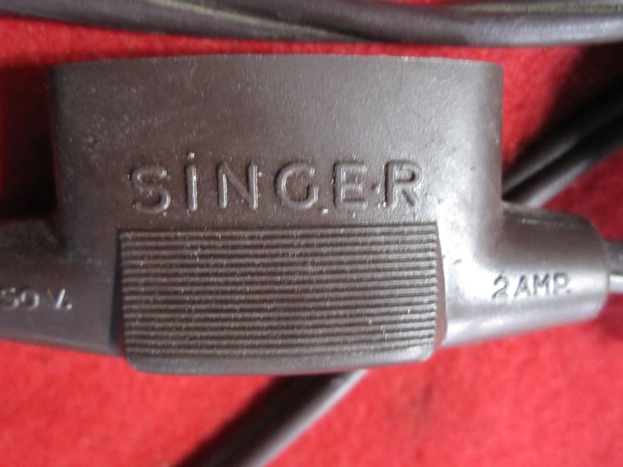 1955 Singer Featherweight 221 Sewing Machine Foot Controller & CORDS 194584