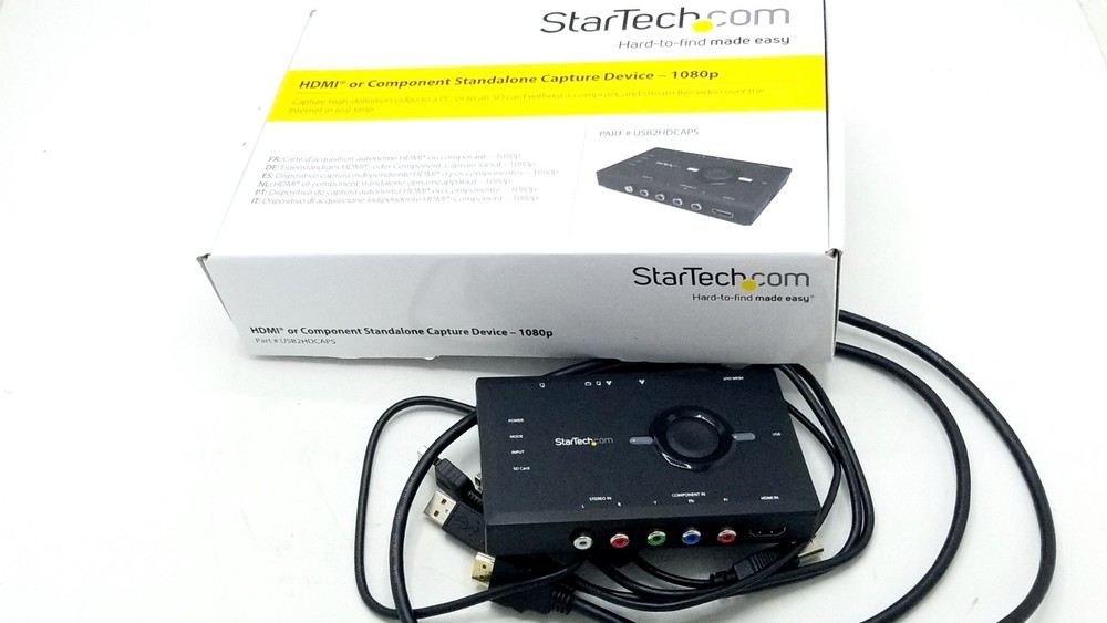 StarTech USB2HDCAPS HDMI or Component Standalone 1080p Capture Device