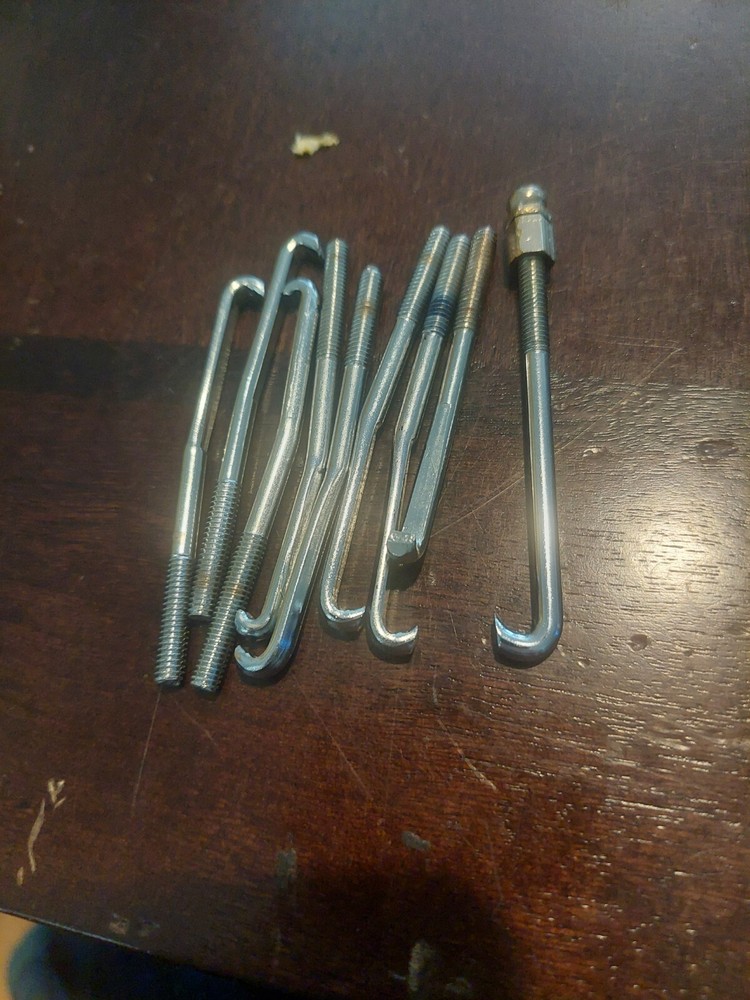 Unbranded Chrome  Brackets  9 pcs with 1 nut