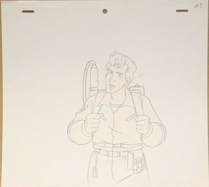 GhostBusters Original Production Drawing And Cel 79-56 Used Cond.