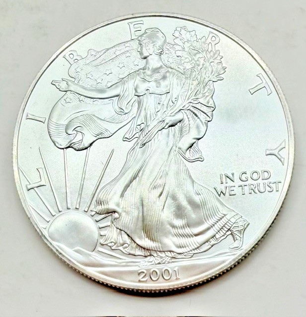2001 American Silver Eagle 1 Oz Dollar Coin