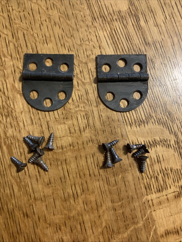 VINTAGE SINGER TREADLE SEWING MACHINE HEAD SUPPORT HINGE SET