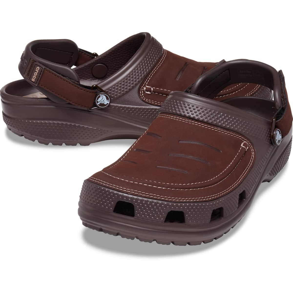 Crocs Men's Yukon Vista LR Clogs – LiteRide Foam, Adjustable Strap, Faux Leather