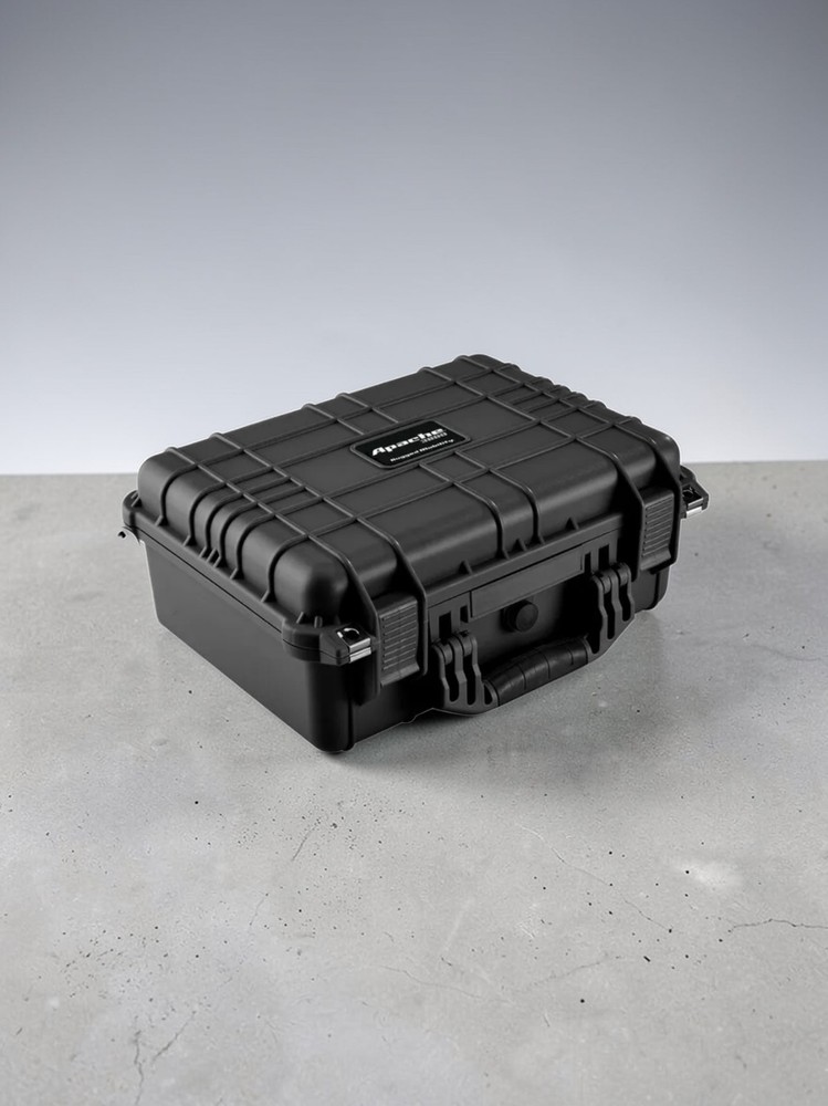 APACHE 3800 Weatherproof Protective Case, Large, Black