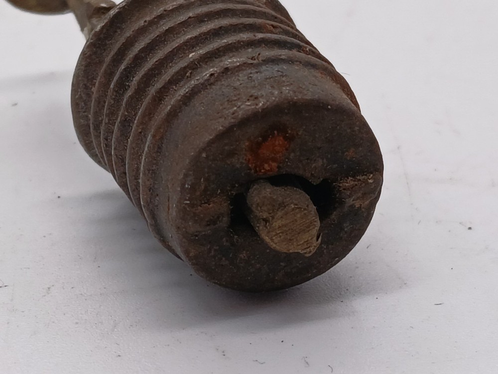 Antique Side Mounted Window Sash Stays/Lock Spring Loaded Brass Button 2 X 1" A1