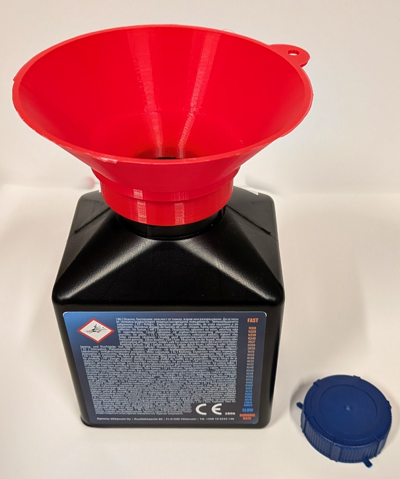 Reloading Powder Funnel Fits Hornady Lock-N-Load - 1lb 8lb Canisters *Free ship*