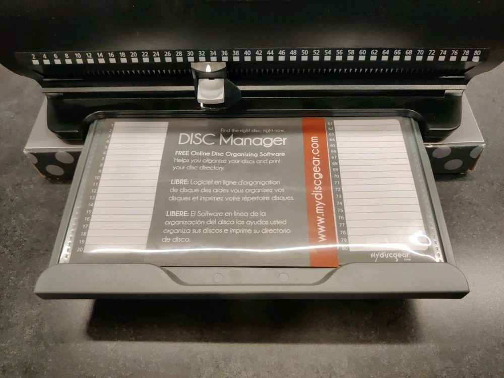 NEW Atlantic Disc Manager 80 CD DVD Game Disk Storage Holder Organizer Selector