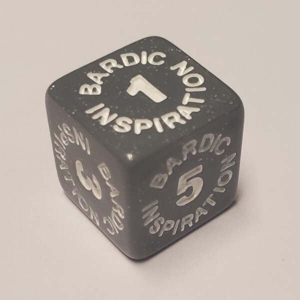 Bardic Inspiration Dice Compatible With Dungeons and Dragons (5 pack) D&D DND