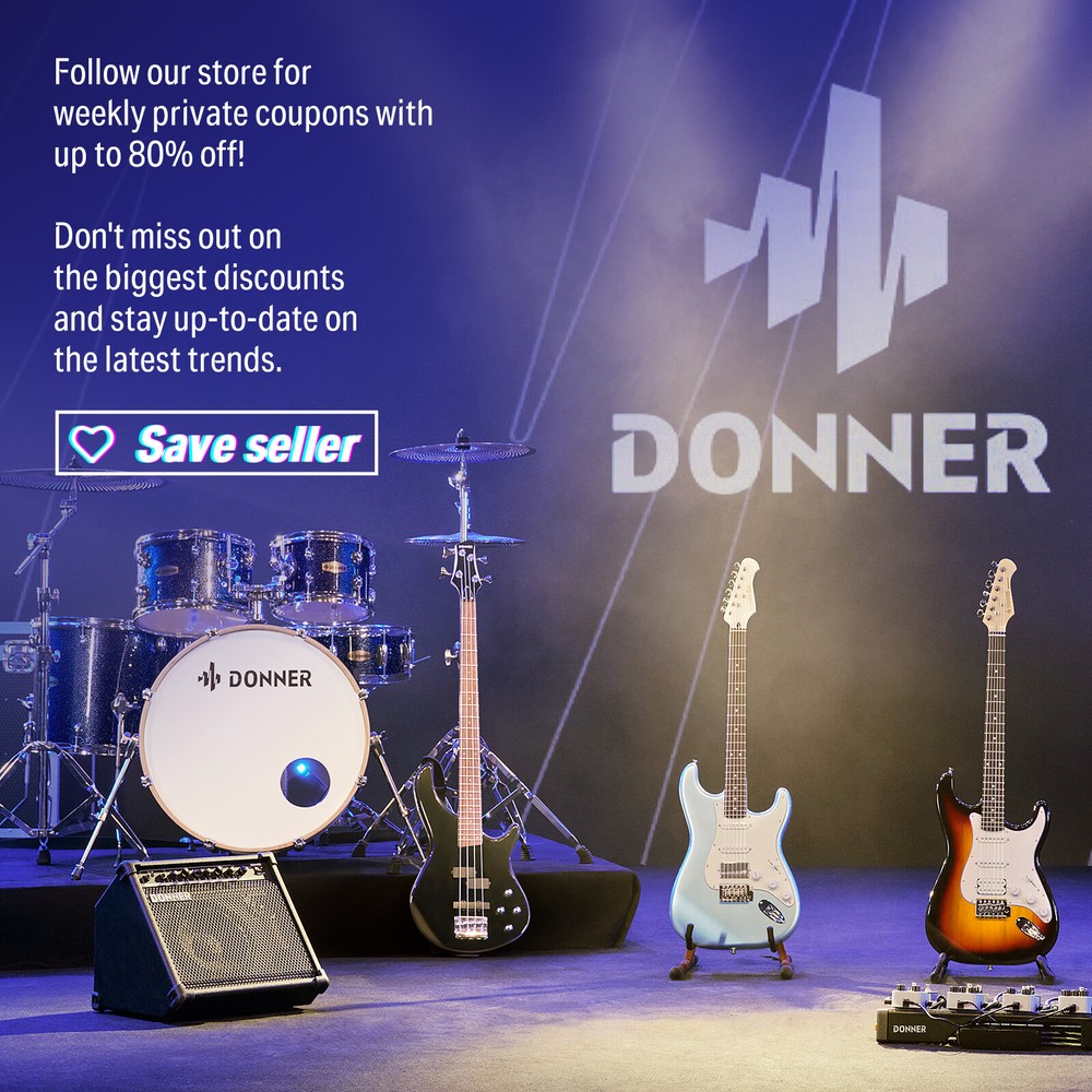 Donner Arena 2000 Multi Effects Pedal 278 Effects 100 IRs Looper Drum Machine