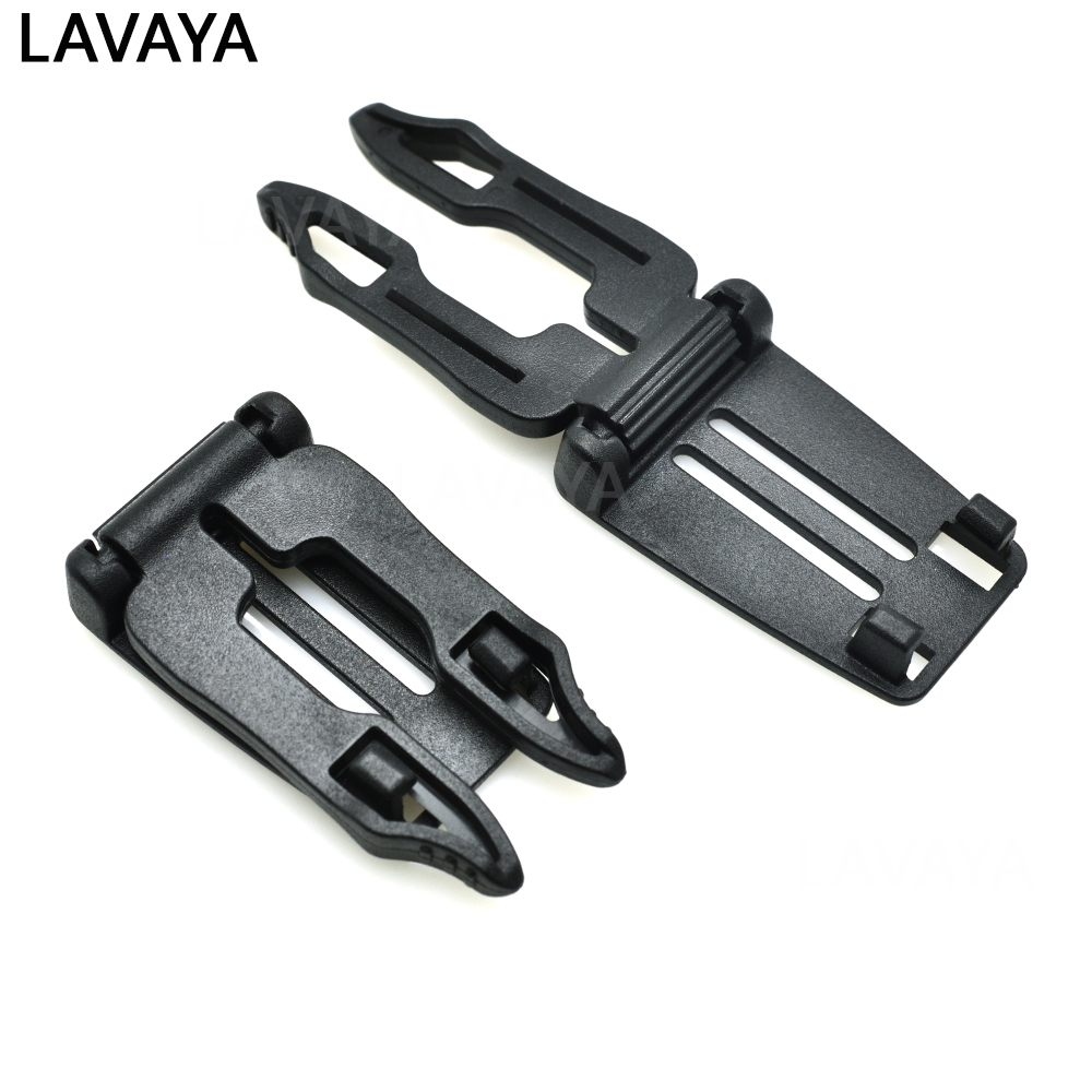 Black Multi Molle Tactical Adjustable Foldable EDC Clip Buckle Connect Lock